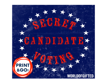 Preview of Secret Identity Election/Mystery Candidate Lesson: Election, Voting