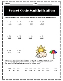 Secret Code Multiplication - Spring Riddles