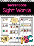 Secret Code Sight Words- Kindergarten- Literacy Centers- Reading