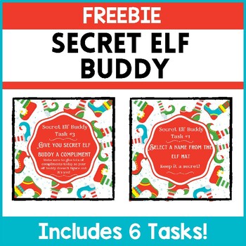 Secret Elf Buddy FREEBIE by MyClassBloom | TPT
