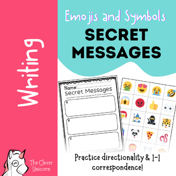 Preview of Secret Emoji Messages (includes 60 emojis/symbols to choose from!)