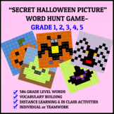Secret Halloween Picture Word Hunt - Grade 1, 2, 3, 4, 5 A