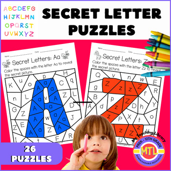 Preview of Secret Letter Puzzles