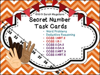 Preview of Math Task Cards (Math Reasoning, Common Core: NBT, OA, G)