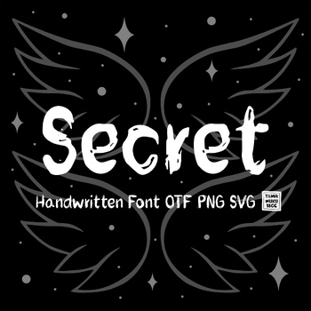 Preview of Secret OTF PNG SVG