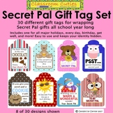 Secret Pal Gift Tag Set