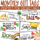 Secret Pals Gift Tags - Monthly Gift Tags