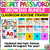 Secret Password Classroom Management Routines Hack Growing Bundle