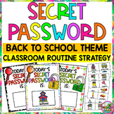 Secret Password Classroom Management Routines Hack - Back 
