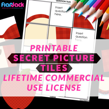 Preview of Printable Secret Picture Tiles Commercial License