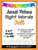 Secret Pictures: 1G Sight Words (FALL Set)