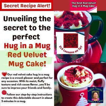 Preview of How to Send A Hug Via This Red Velvet Cake Hug in a Mug Recipe 5 Minute Prep