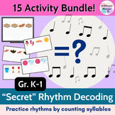 Secret Rhythms BUNDLE - Rhythm Activities/Games for Elemen