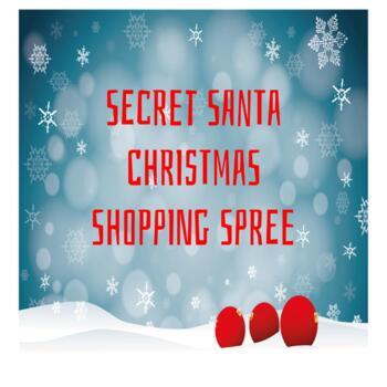 Preview of Secret Santa Christmas Shopping Spree - Digital Math & Financial Literacy Task