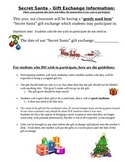 Secret Santa Gift Exchange Student & Parent Letter- differ