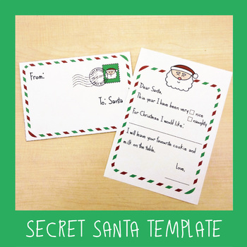 Preview of Secret Santa Letter Templates