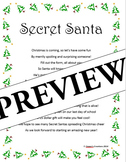 Secret Santa Poem & Questionnaire