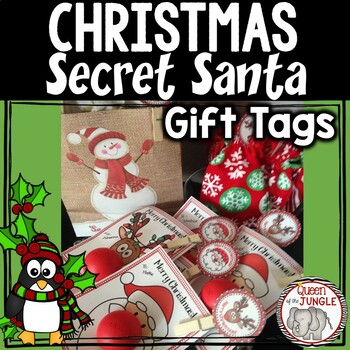 Preview of Secret Santa Christmas Gift Tags