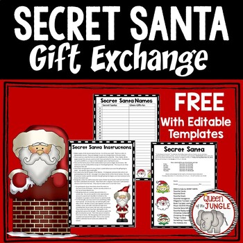 Preview of Secret Santa Questionnaire and Gift Exchange Free