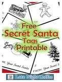 Secret Santa Tags Printable-FREE!