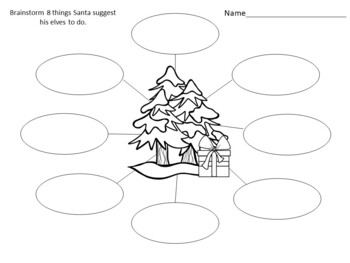 brainstorming clipart black and white christmas