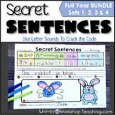 Secret Sentences Bundle: Sentence Writing Practice Workshe