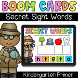 Secret Sight Words - Kindergarten Primer - Digital Task Ca