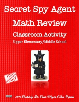 Preview of Secret Spy Math Review Activity