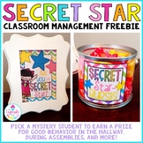 Secret Star {FREEBIE} Classroom Management