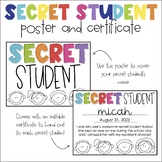 Secret Student Poster and Certificate