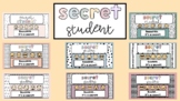 Secret Student Posters/Classroom Management