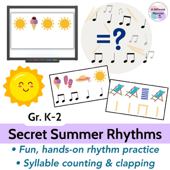 Preview of Secret Summer Rhythms - End of Year Music Game/Activity for May or June
