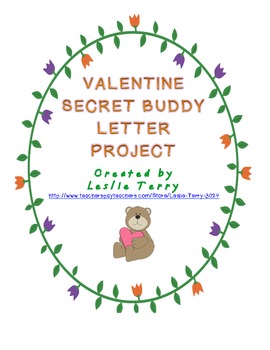 Preview of Secret Valentine Buddy Letter Project