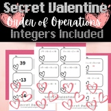 Secret Valentine: Order of Operations with Integers Activity