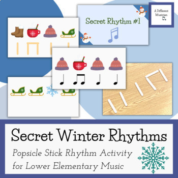 Preview of Secret Winter Rhythms - January Rhythm Activity/Game for Elementary Music