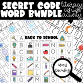 Secret Word Code Literacy Center Activity Bundle Kindergar