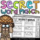 Secret Words Worksheets - CVC and Phonics