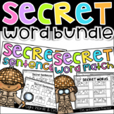 Secret Words and Sentences Worksheets - BUNDLE