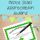 Office Staff Appreciation Award