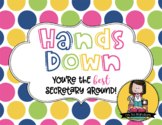 Secretary Gift Tag | Hands Down