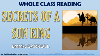 Preview of Secrets of a Sun King - Whole Class Reading Session!