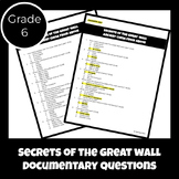 Secrets of the Great Wall Documentary Questions
