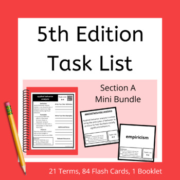 Preview of Section A 5th Edition Task List Mini Bundle for ABA and BCBA Exam Prep