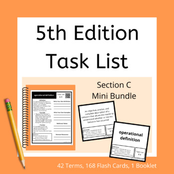 Preview of Section C 5th Edition Task List Mini Bundle for ABA and BCBA Exam Prep