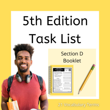 Preview of Section D Booklet - BCBA Exam Prep 5th Edition Task List ABA Study Guide