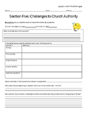 Section Five: Challenges to Church Authority Guided Reading