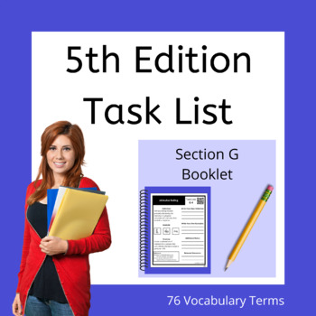 Preview of Section G Booklet - BCBA Exam Prep 5th Edition Task List ABA Study Guide