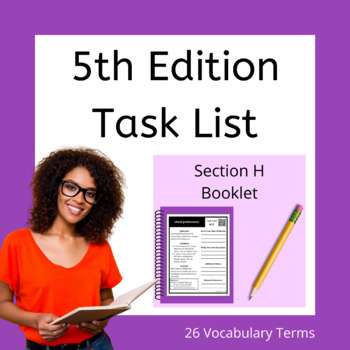 Preview of Section H Booklet - BCBA Exam Prep 5th Edition Task List ABA Study Guide