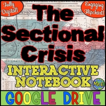 Preview of Sectional Crisis DIGITAL Notebook! Google Drive | Distance Learning
