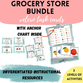 Sections of the Grocery Store Task Card BUNDLE